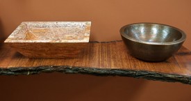 Natural Stone Copper Vessels